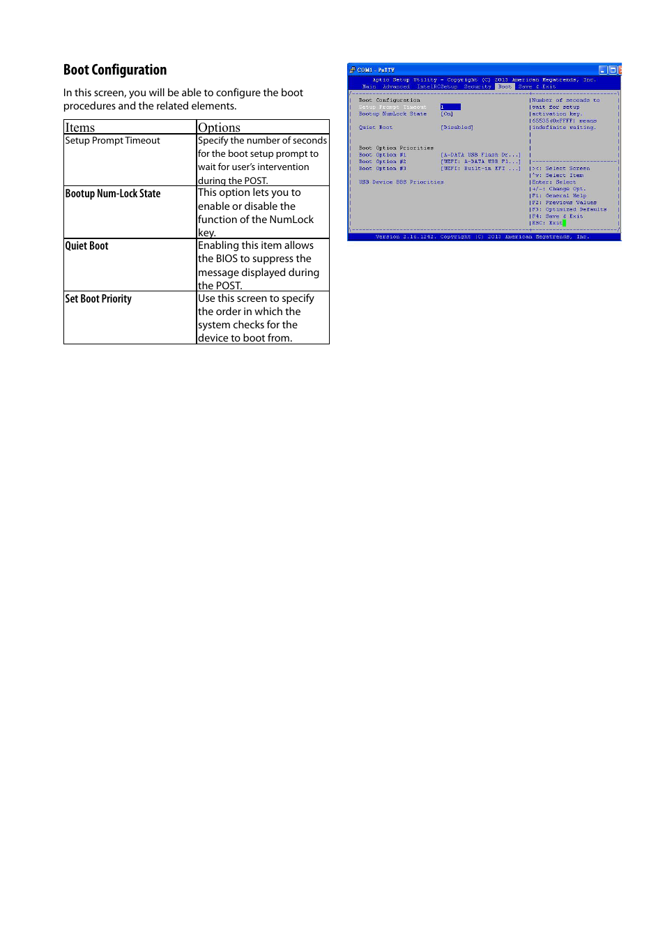 Boot configuration | Lanner FW-7525 User Manual | Page 34 / 41