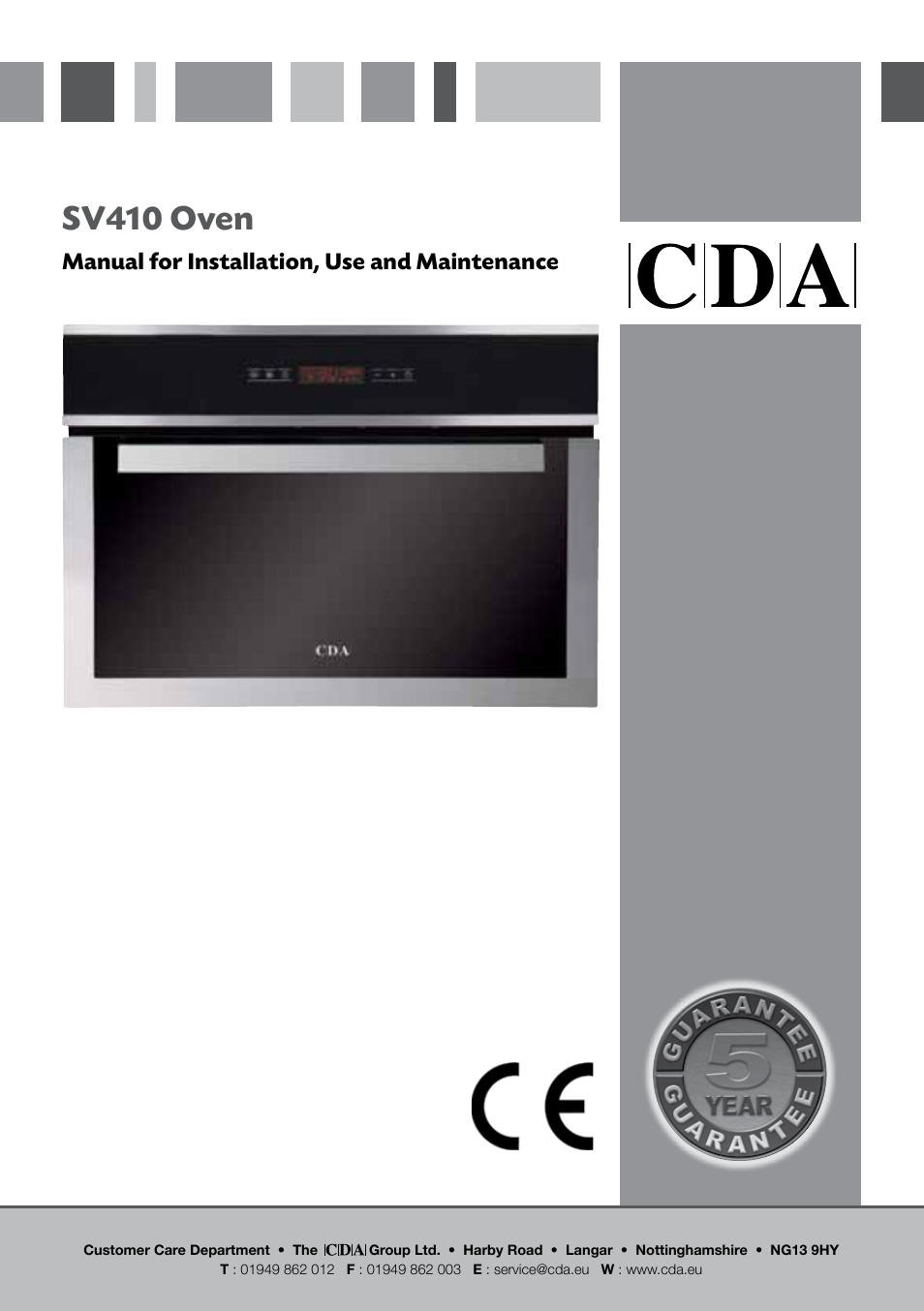 CDA SV410 User Manual | 20 pages