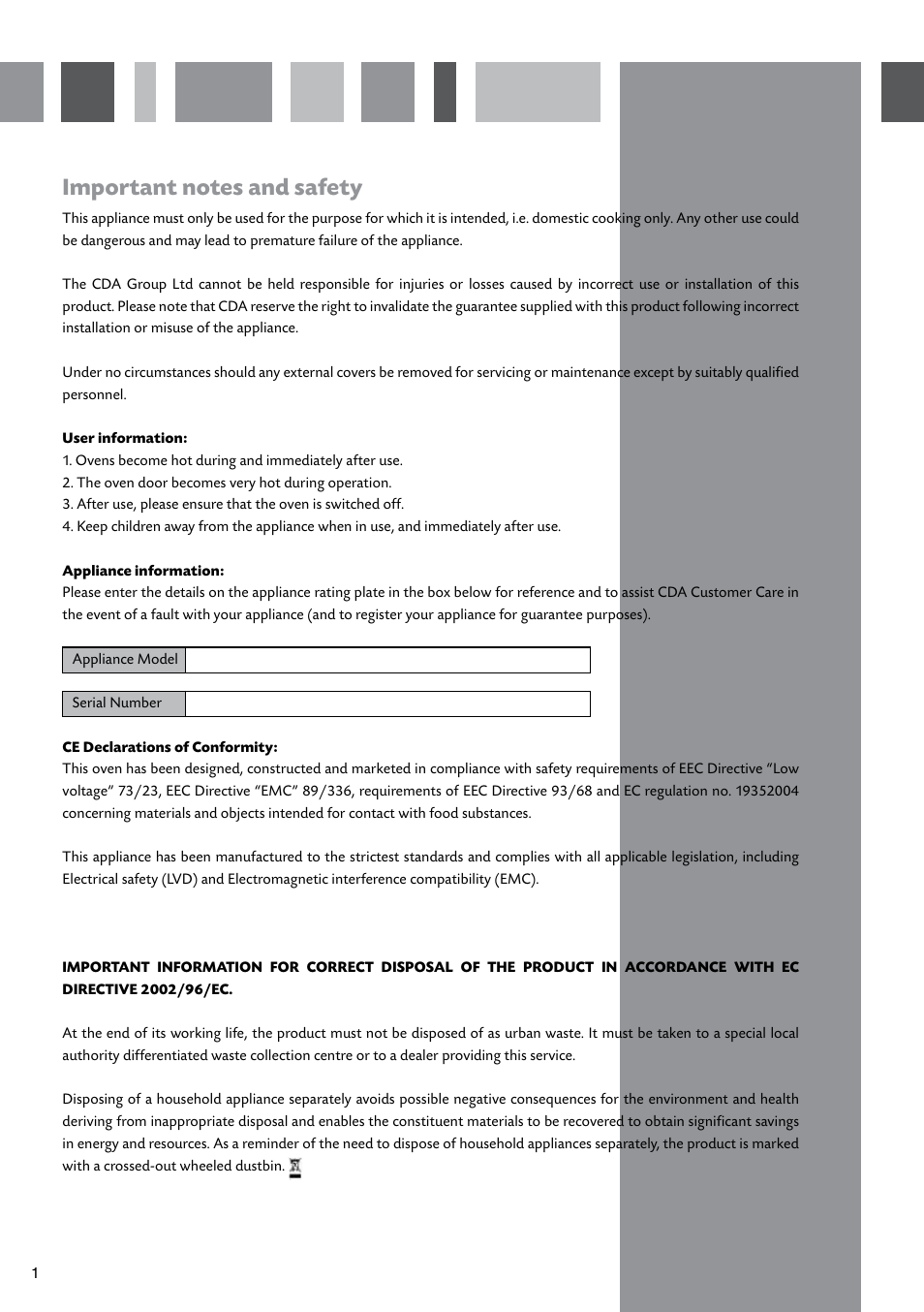 CDA SV410 User Manual | Page 2 / 20