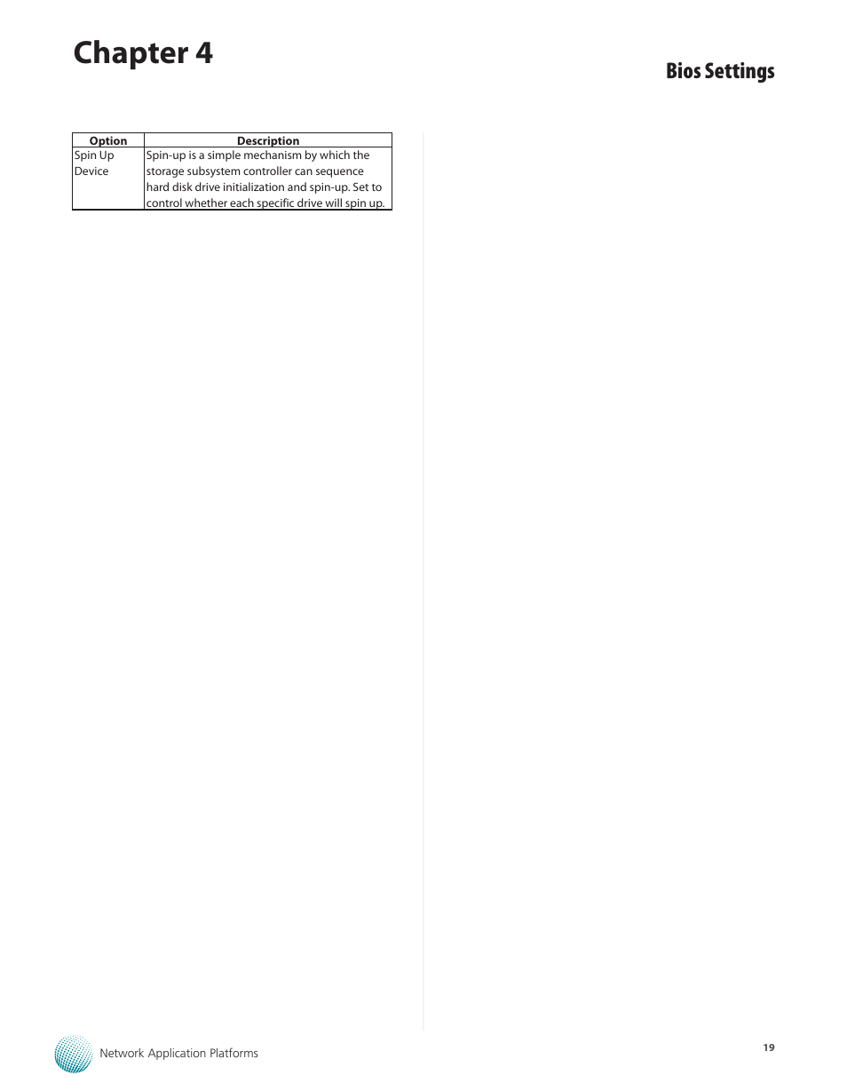 Chapter 4, Bios settings | Lanner FW-7610 User Manual | Page 22 / 44