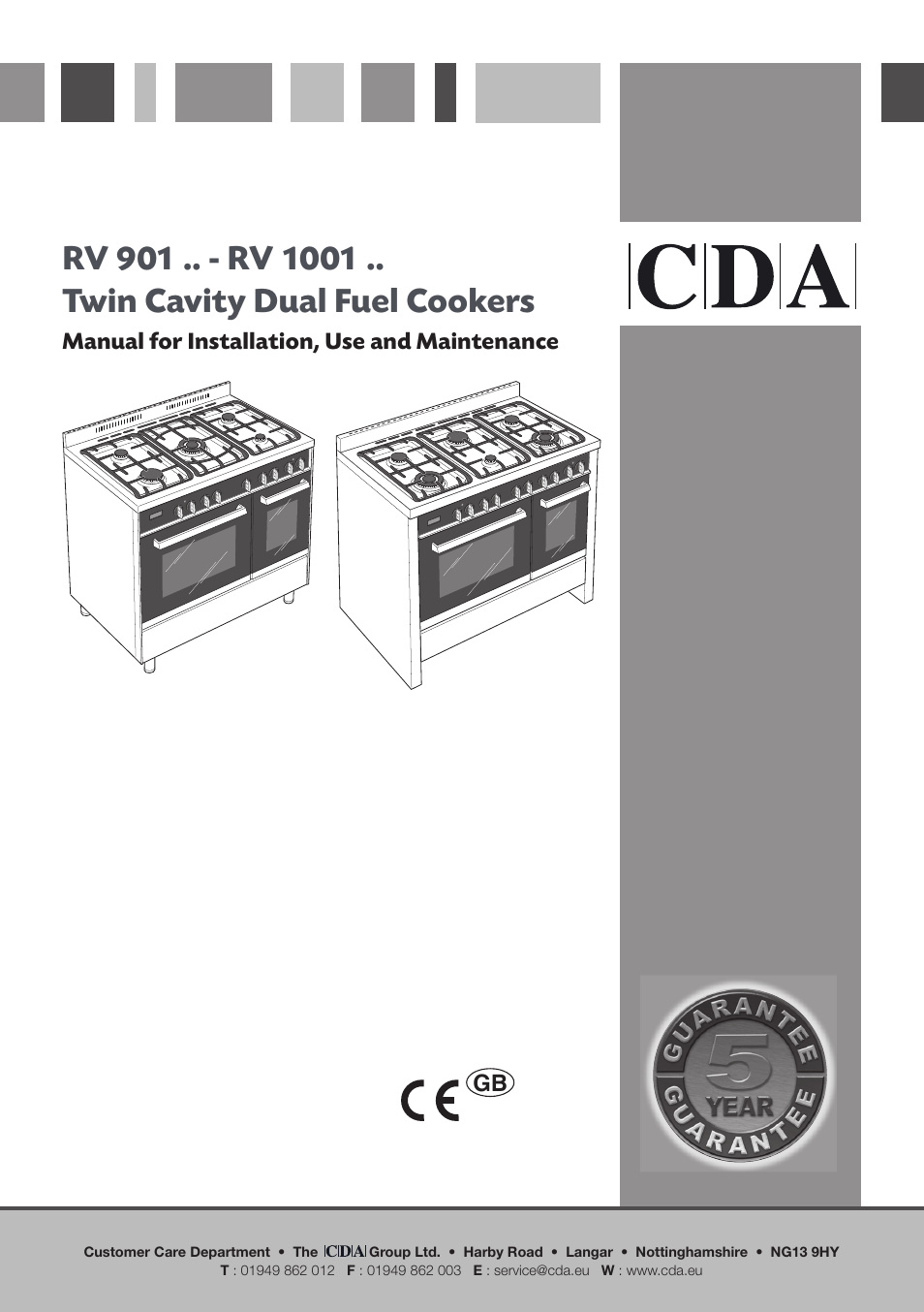 CDA RV 1001 User Manual | 52 pages