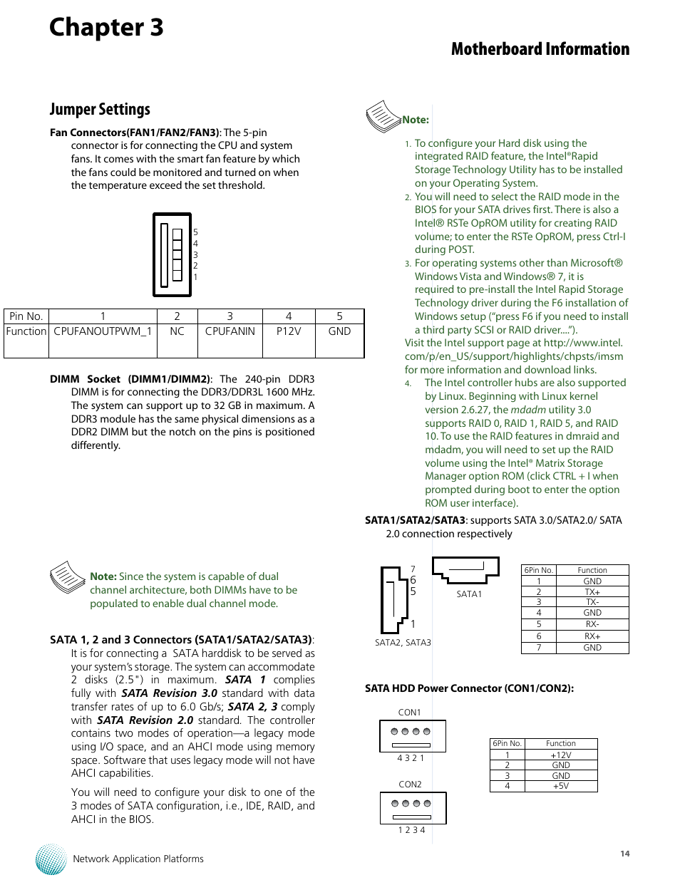 Chapter 3, Motherboard information, Jumper settings | Lanner FW-8759 User Manual | Page 20 / 47
