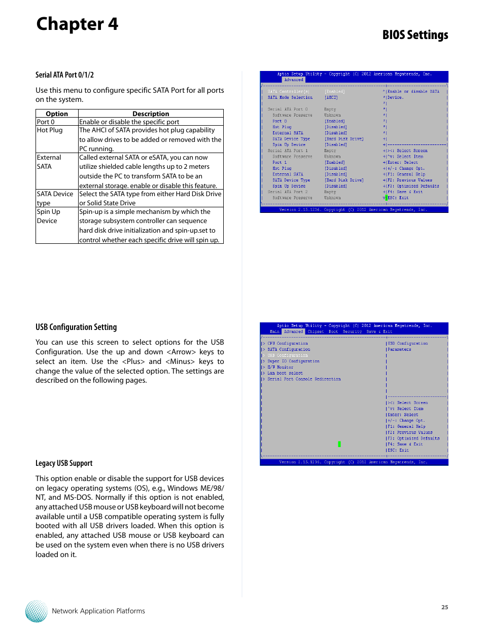 Chapter 4, Bios settings | Lanner FW-8759 User Manual | Page 31 / 47