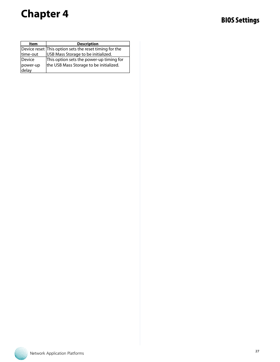 Chapter 4, Bios settings | Lanner FW-8759 User Manual | Page 33 / 47