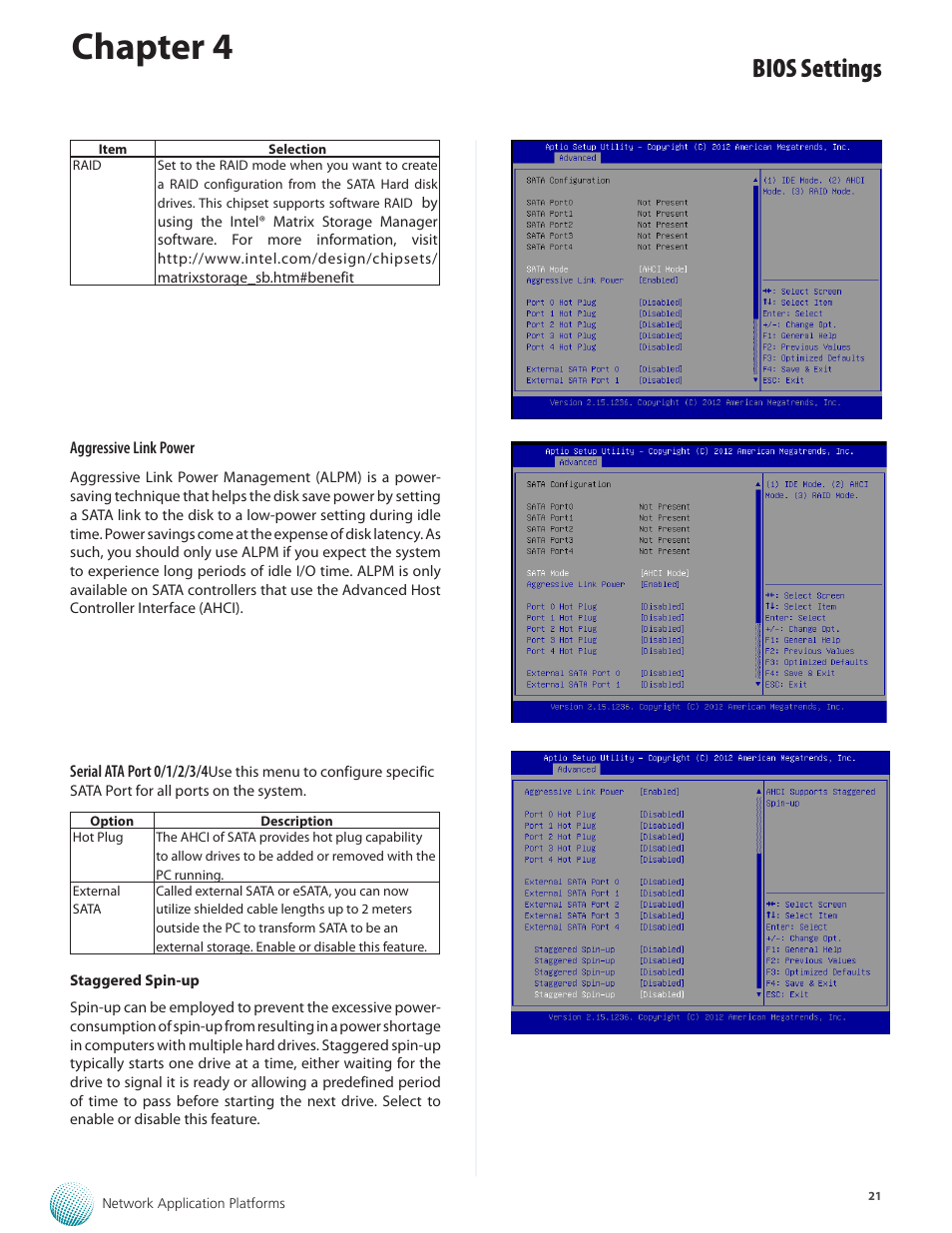 Chapter 4, Bios settings | Lanner FW-8877 User Manual | Page 27 / 46
