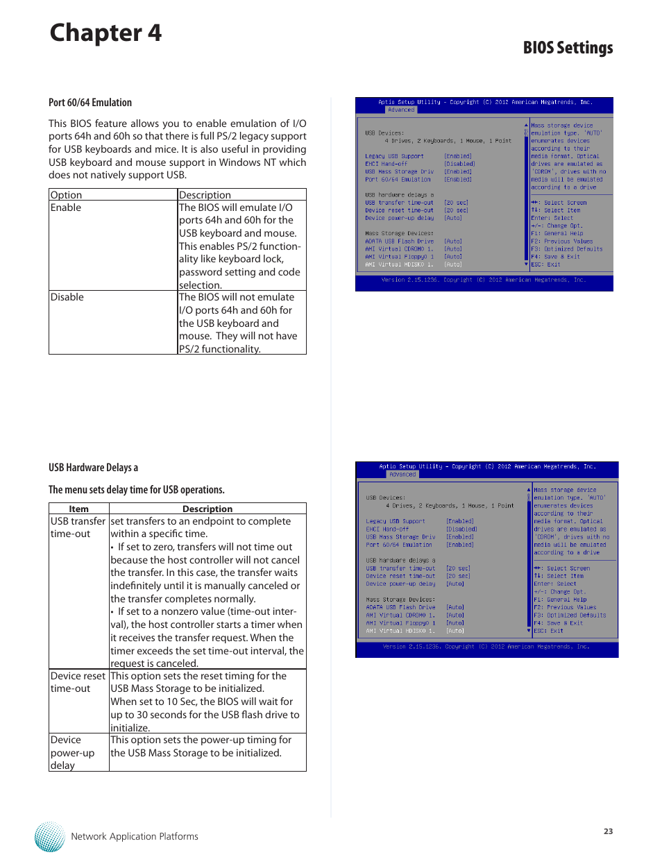 Chapter 4, Bios settings | Lanner FW-8877 User Manual | Page 29 / 46