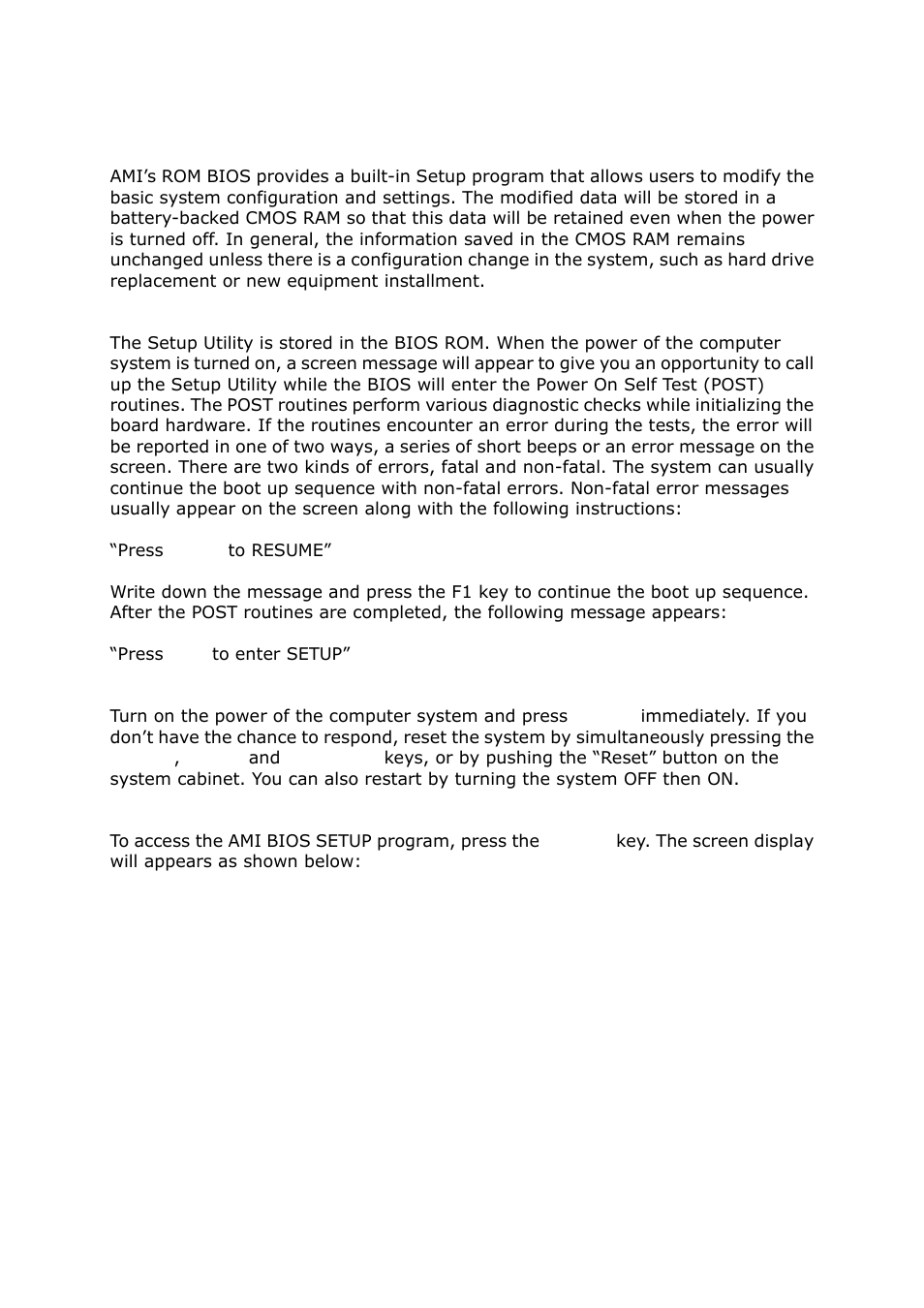 Bios setup | Lanner FW-8892 User Manual | Page 29 / 58