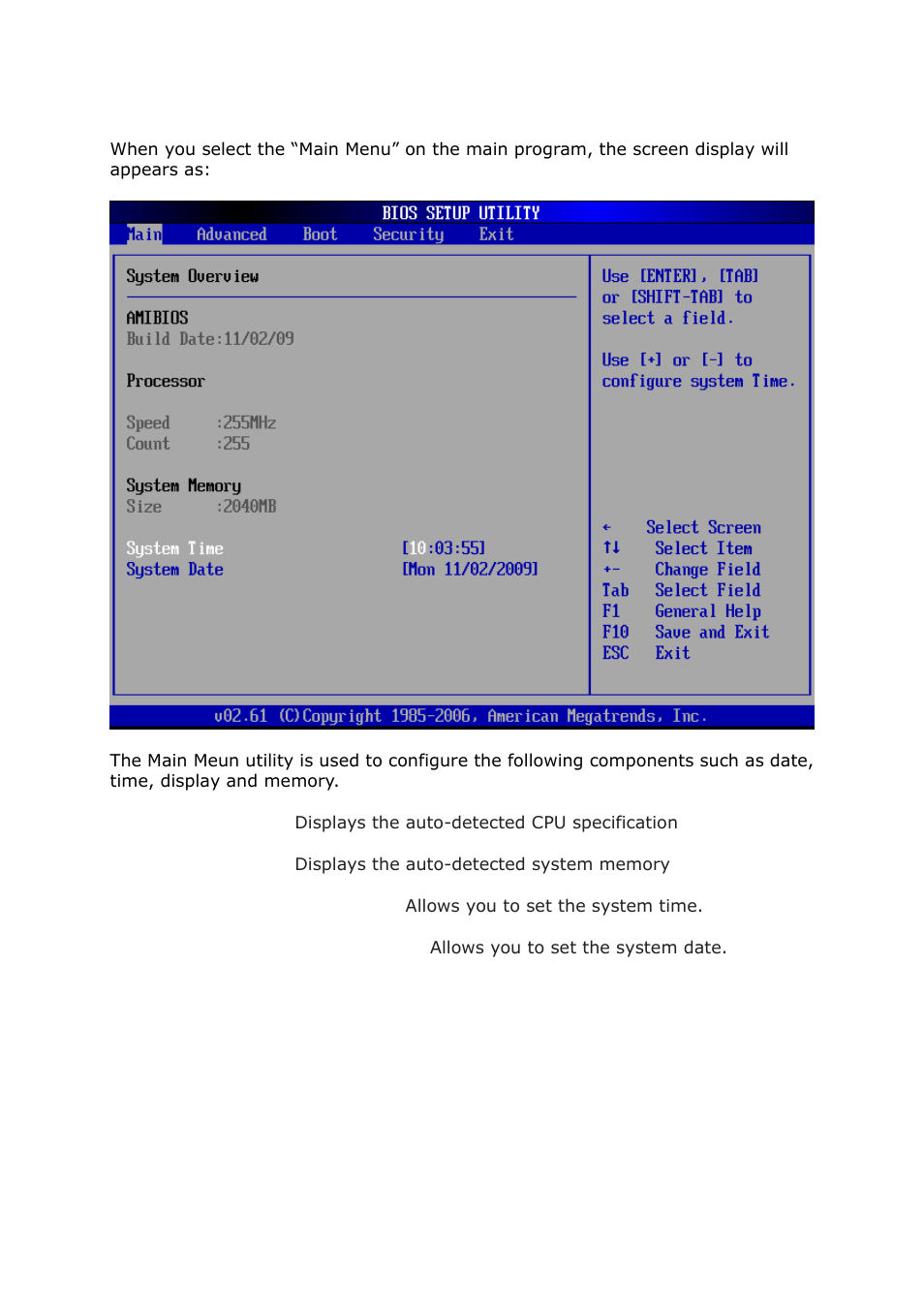 2 main menu | Lanner FW-8892 User Manual | Page 31 / 58
