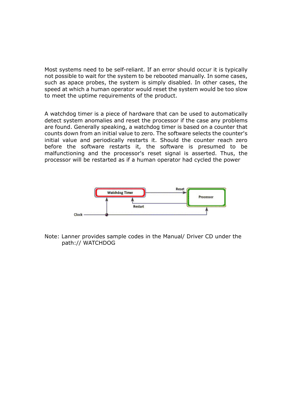 Appendix b: watchdog timer, B.1 introduction | Lanner FW-8892 User Manual | Page 52 / 58
