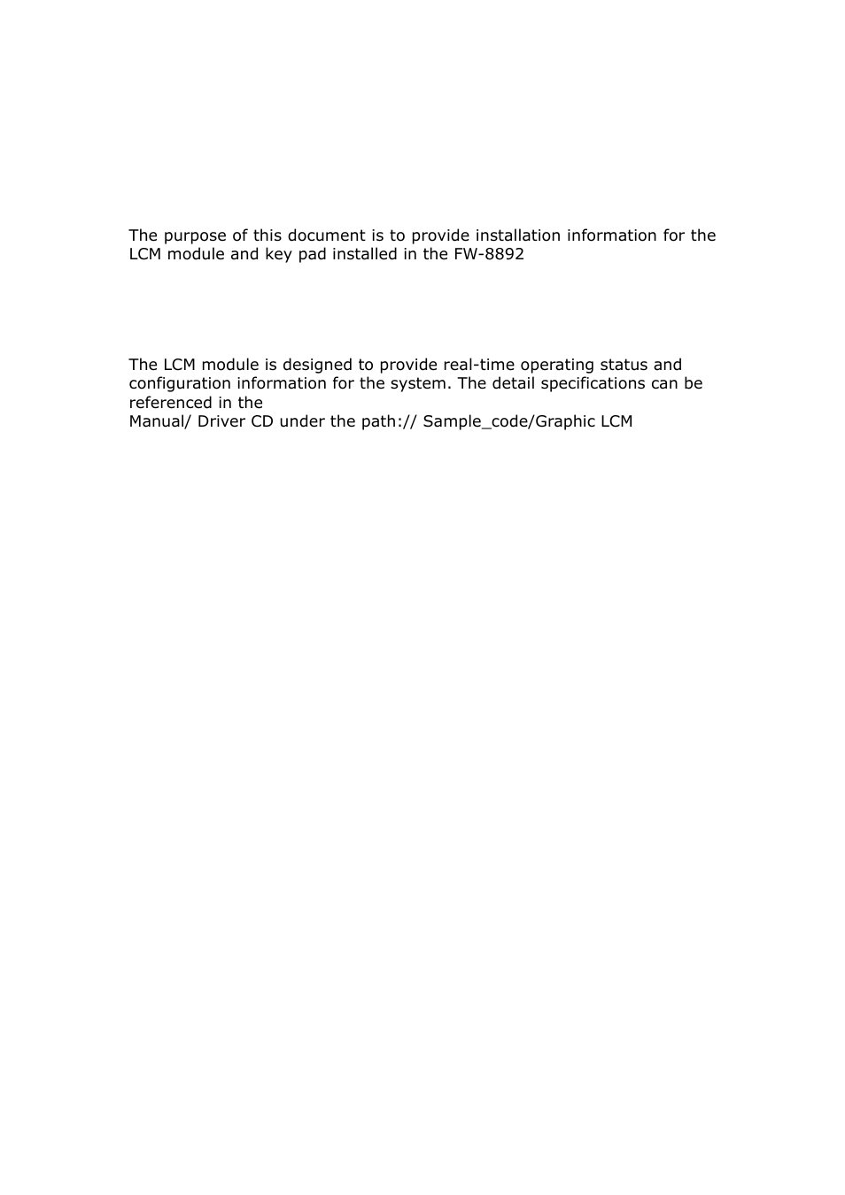 D. appendix d: lcm module and keypad for fw-8892 | Lanner FW-8892 User Manual | Page 54 / 58
