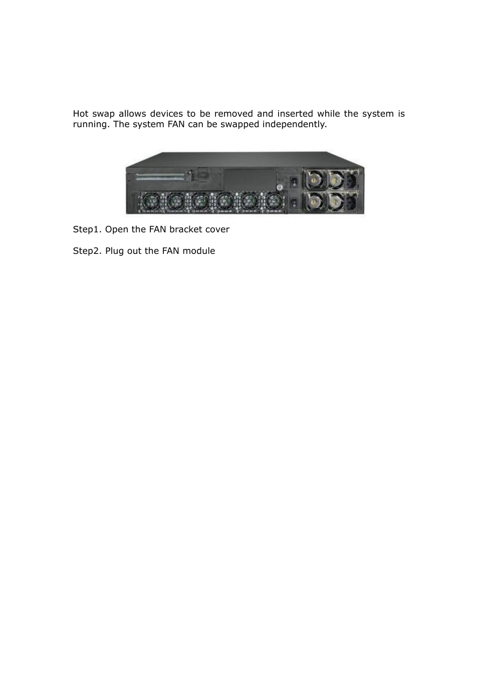 F. appendix f: hot swap system fan | Lanner FW-8892 User Manual | Page 56 / 58