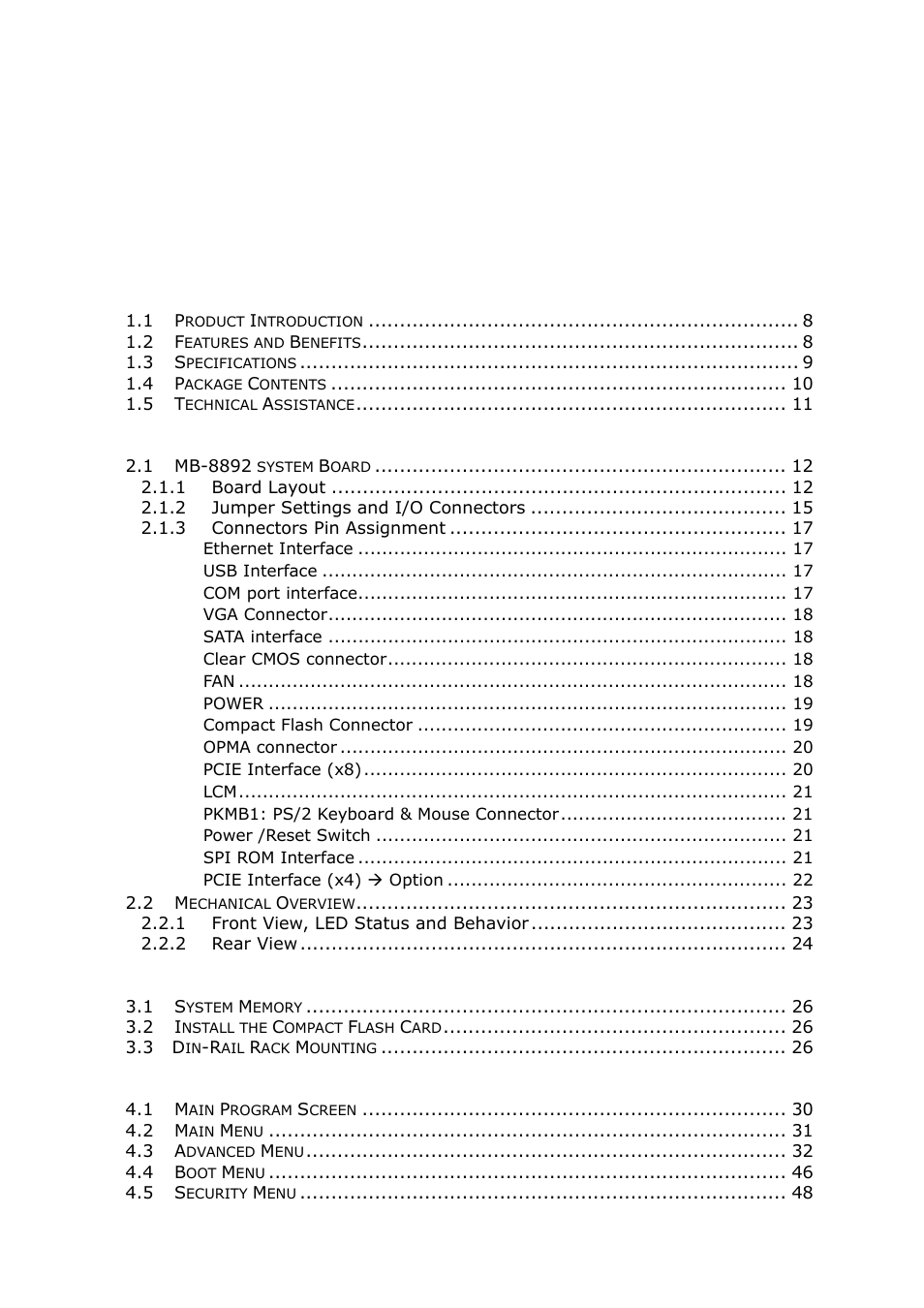 Lanner FW-8892 User Manual | Page 6 / 58
