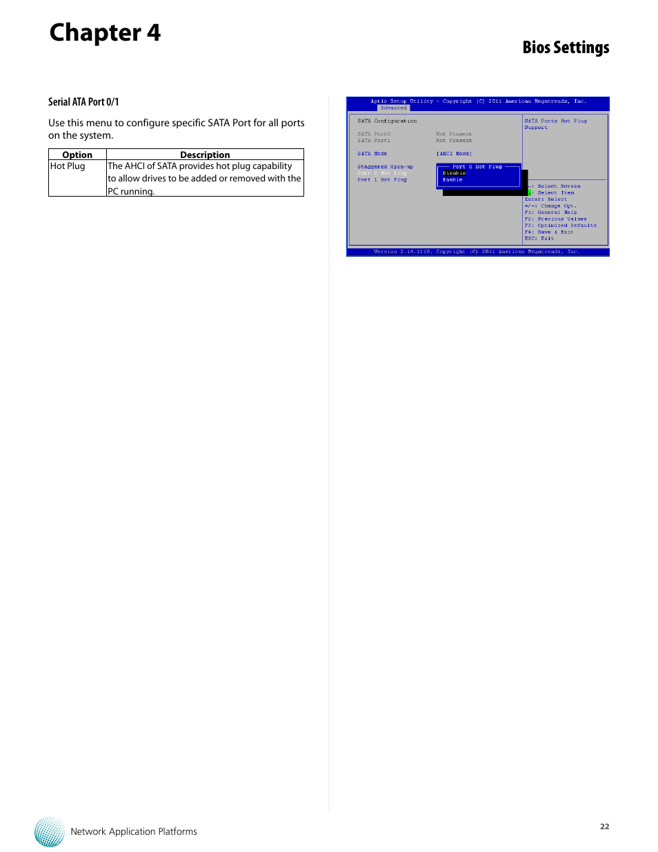Chapter 4, Bios settings | Lanner FW-8893C User Manual | Page 27 / 49