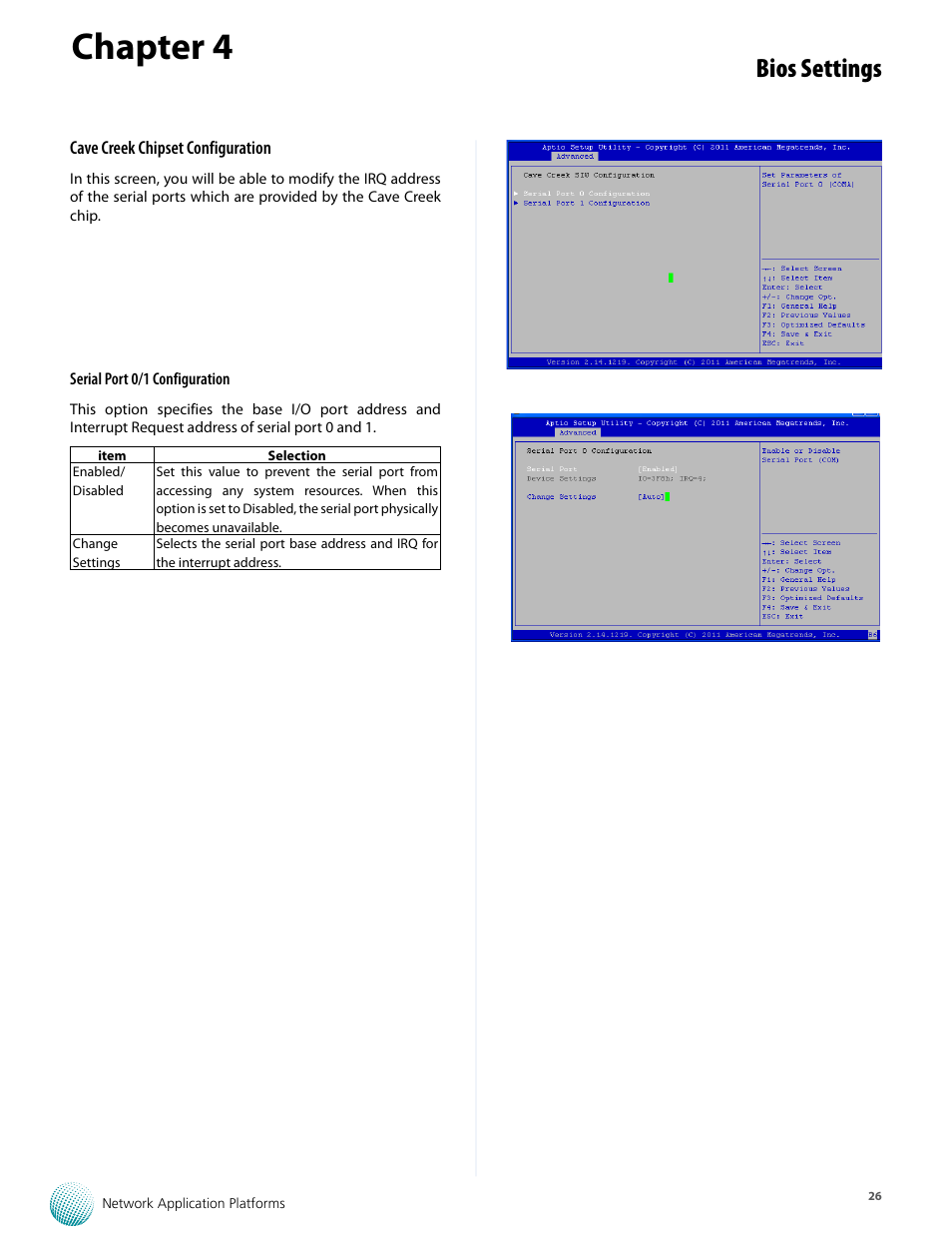 Chapter 4, Bios settings | Lanner FW-8893C User Manual | Page 31 / 49