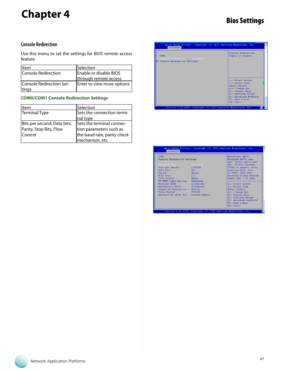 Chapter 4, Bios settings | Lanner FW-8893C User Manual | Page 32 / 49