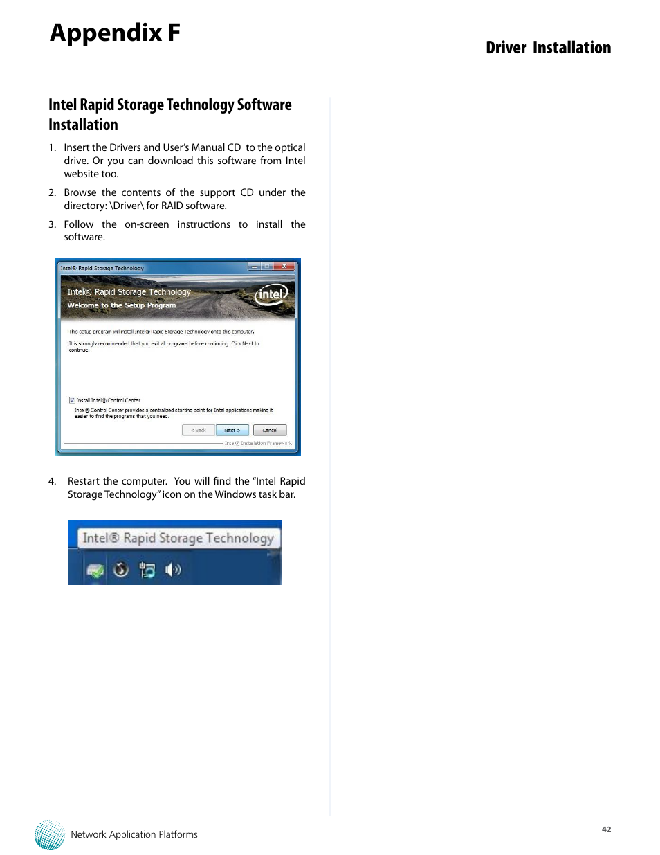 Appendix f, Driver installation | Lanner FW-8893C User Manual | Page 47 / 49
