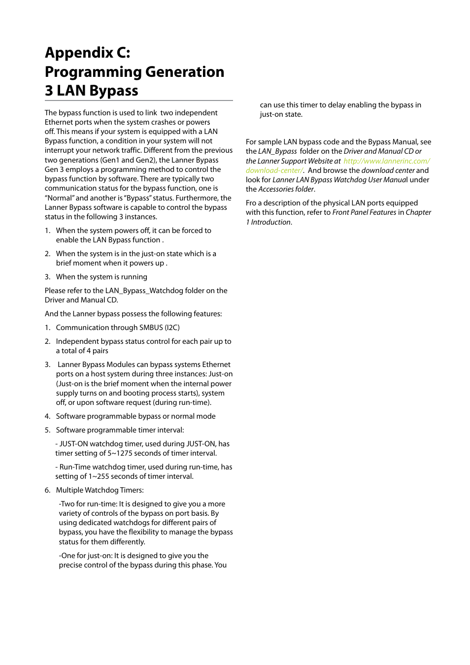 Appendix c: programming generation 3 lan bypass | Lanner FW-8894 User Manual | Page 26 / 31