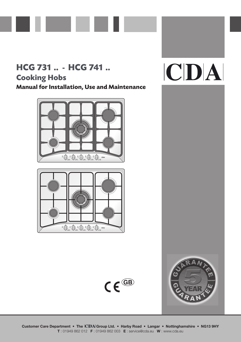 CDA HCG 731 User Manual | 24 pages