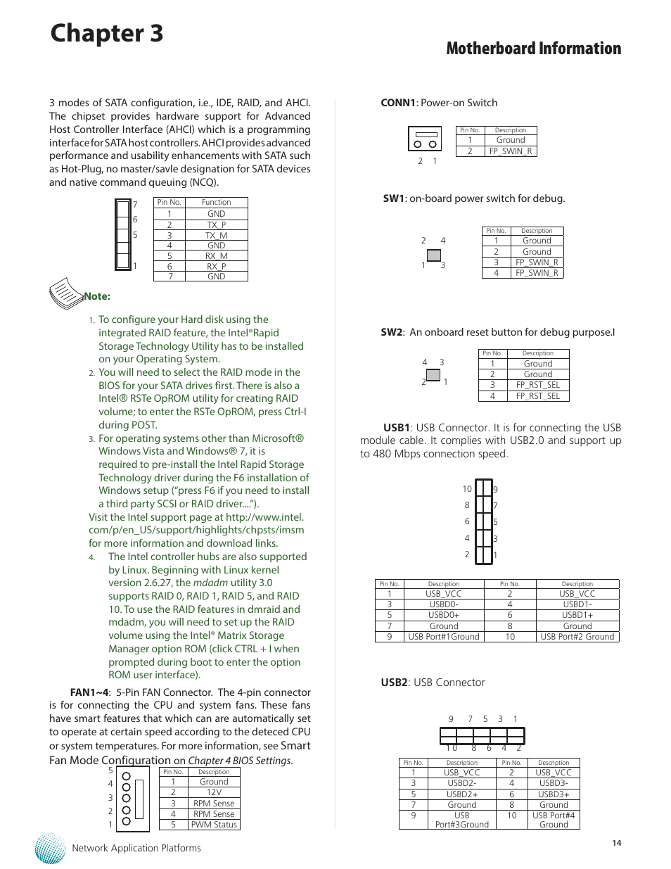 Chapter 3, Motherboard information, Smart fan mode configuration | Lanner FW-8895 User Manual | Page 18 / 48