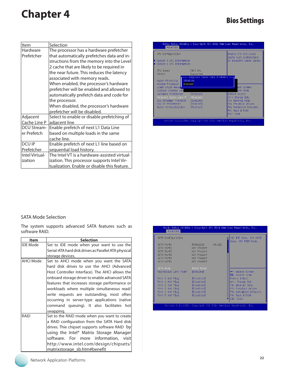 Chapter 4, Bios settings | Lanner FW-8895 User Manual | Page 26 / 48