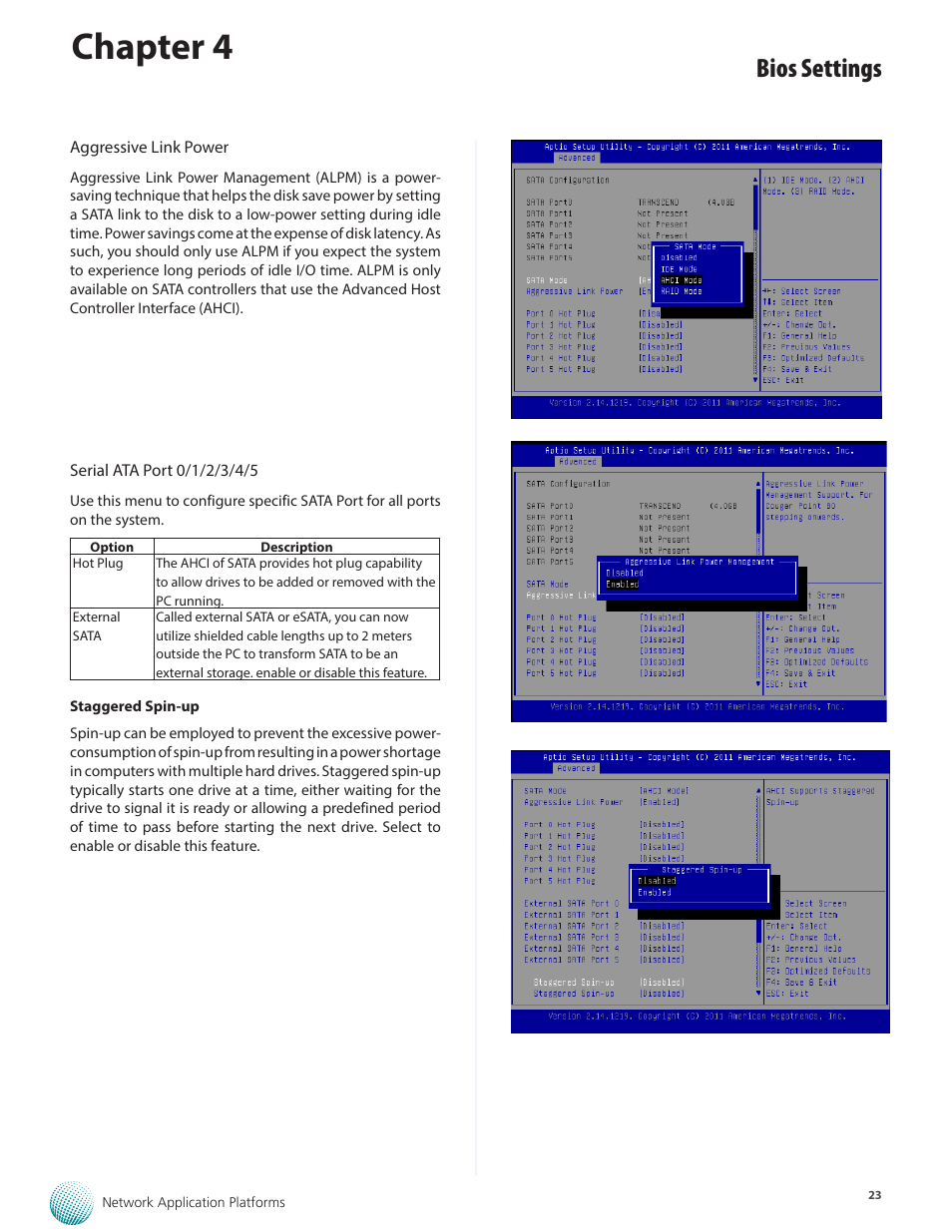 Chapter 4, Bios settings | Lanner FW-8895 User Manual | Page 27 / 48