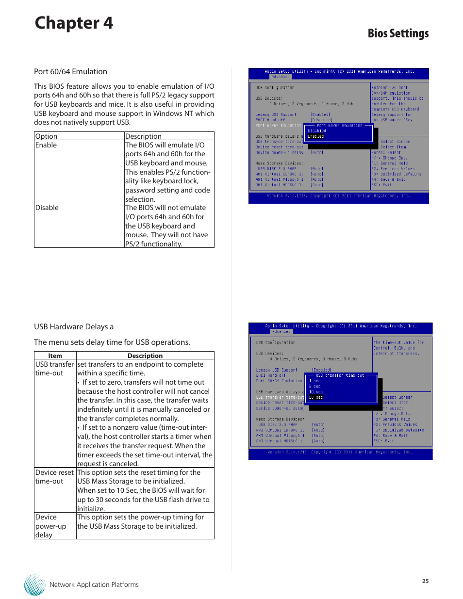 Chapter 4, Bios settings | Lanner FW-8895 User Manual | Page 29 / 48