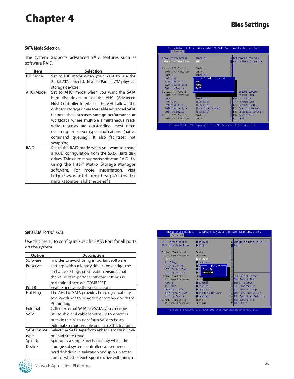 Chapter 4, Bios settings | Lanner FX-3210 User Manual | Page 30 / 54