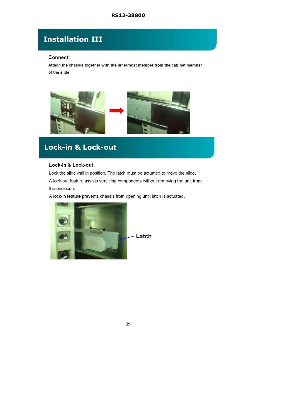 Lanner RS12-38800 User Manual | Page 39 / 64