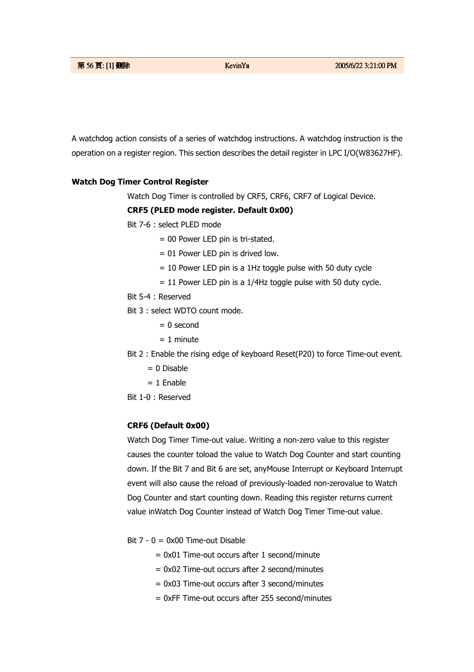 Detail register descriptions | Lanner RS12-38800 User Manual | Page 63 / 64