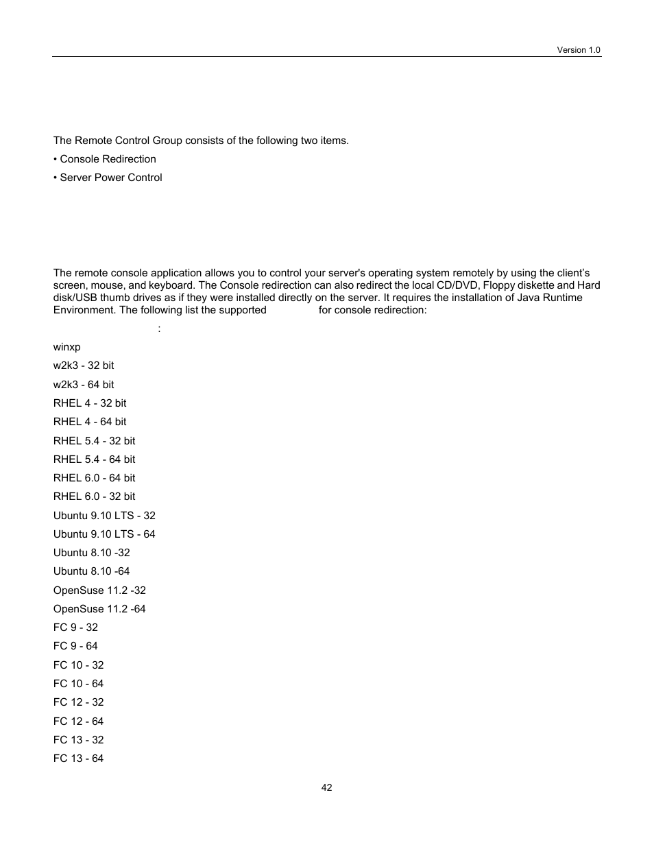 Onsole, Edirection, Remote control | Lanner IPMI User Manual | Page 44 / 56