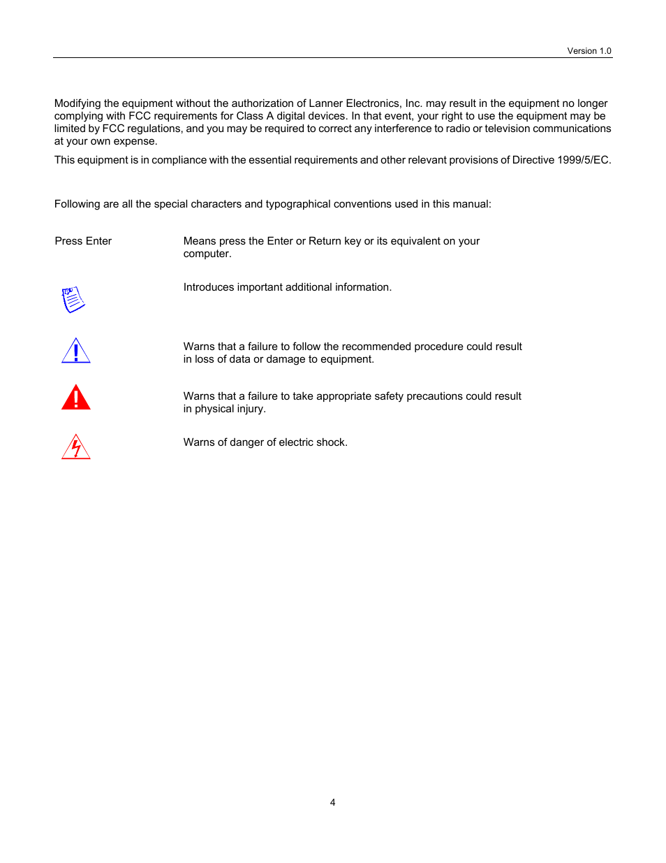 Onventions used, Conventions used | Lanner IPMI User Manual | Page 6 / 56