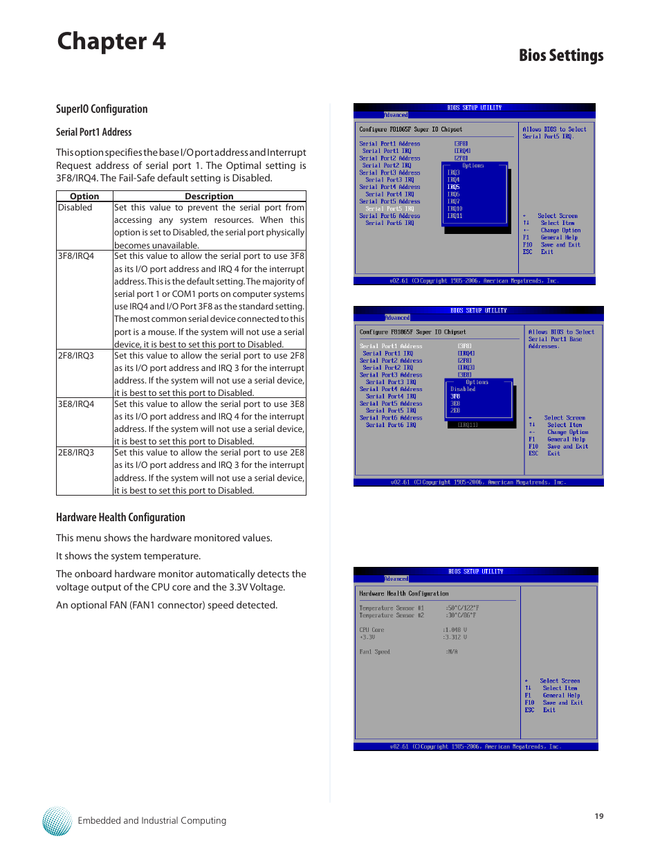 Chapter 4, Bios settings | Lanner LEC-3010 User Manual | Page 21 / 43