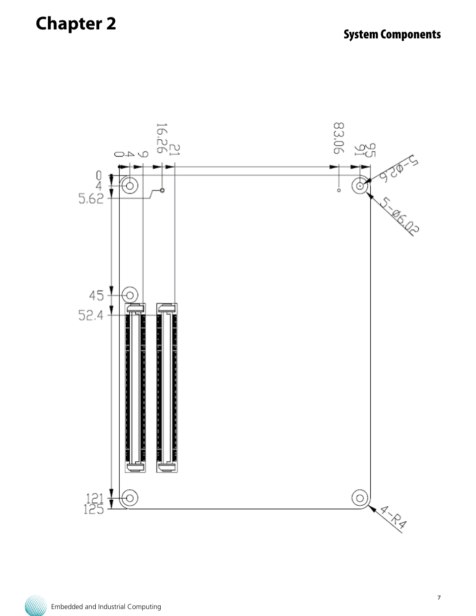 Chapter 2, System components | Lanner VES-270 User Manual | Page 7 / 19