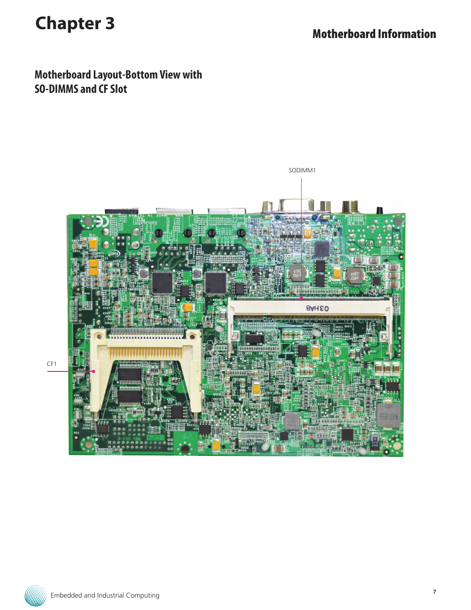 Chapter 3, Motherboard information | Lanner VES-310 User Manual | Page 9 / 15
