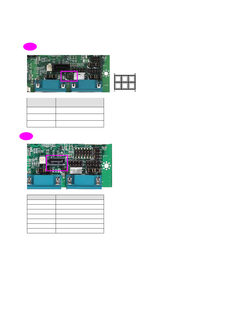 Pcom1: com1 type setup jumper, J3: sata connector | Lanner EM-F345 User Manual | Page 15 / 30