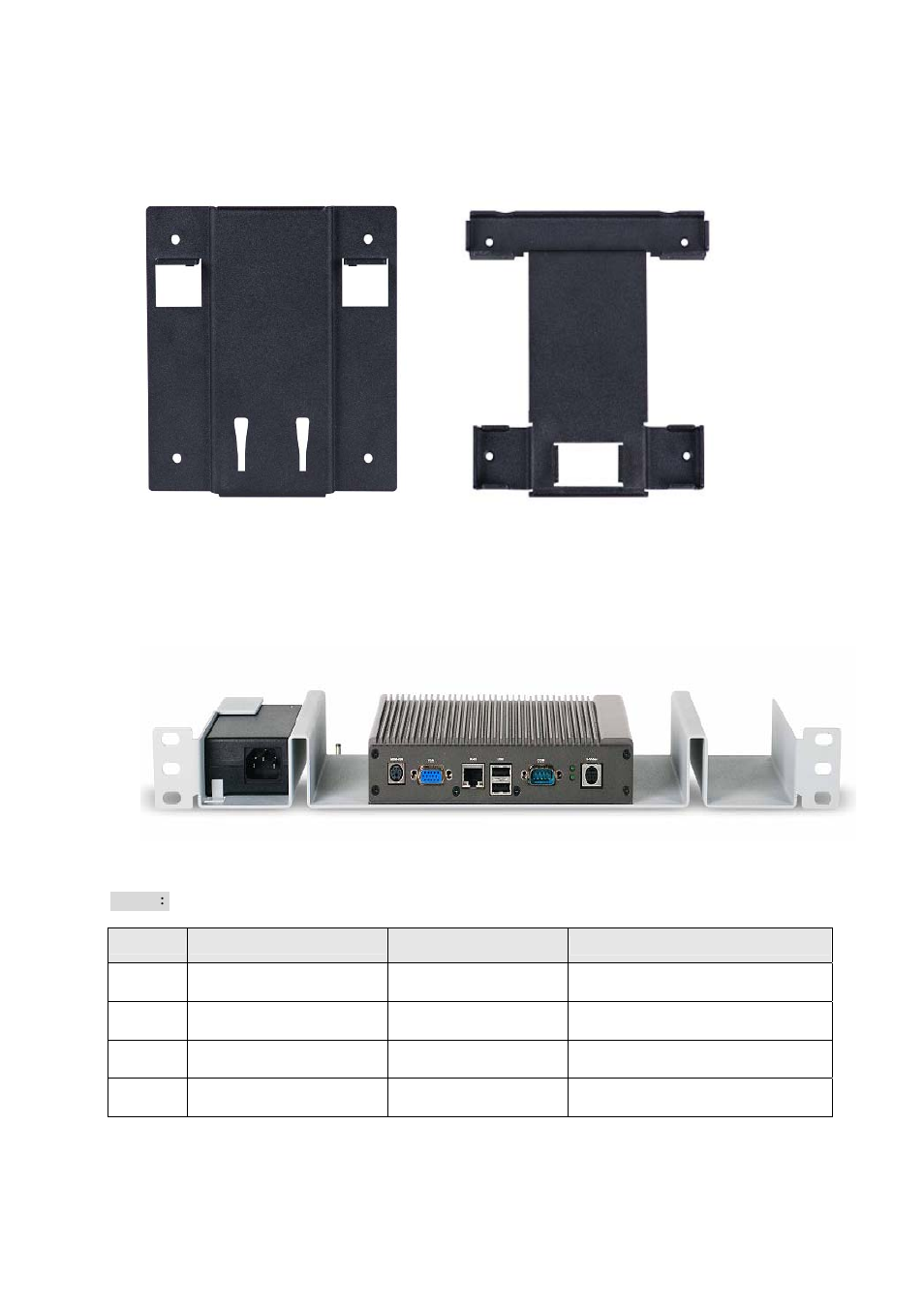 2 vesa mount (optional), 3 rack mount kit (optional) | Lanner EM-F345 User Manual | Page 27 / 30