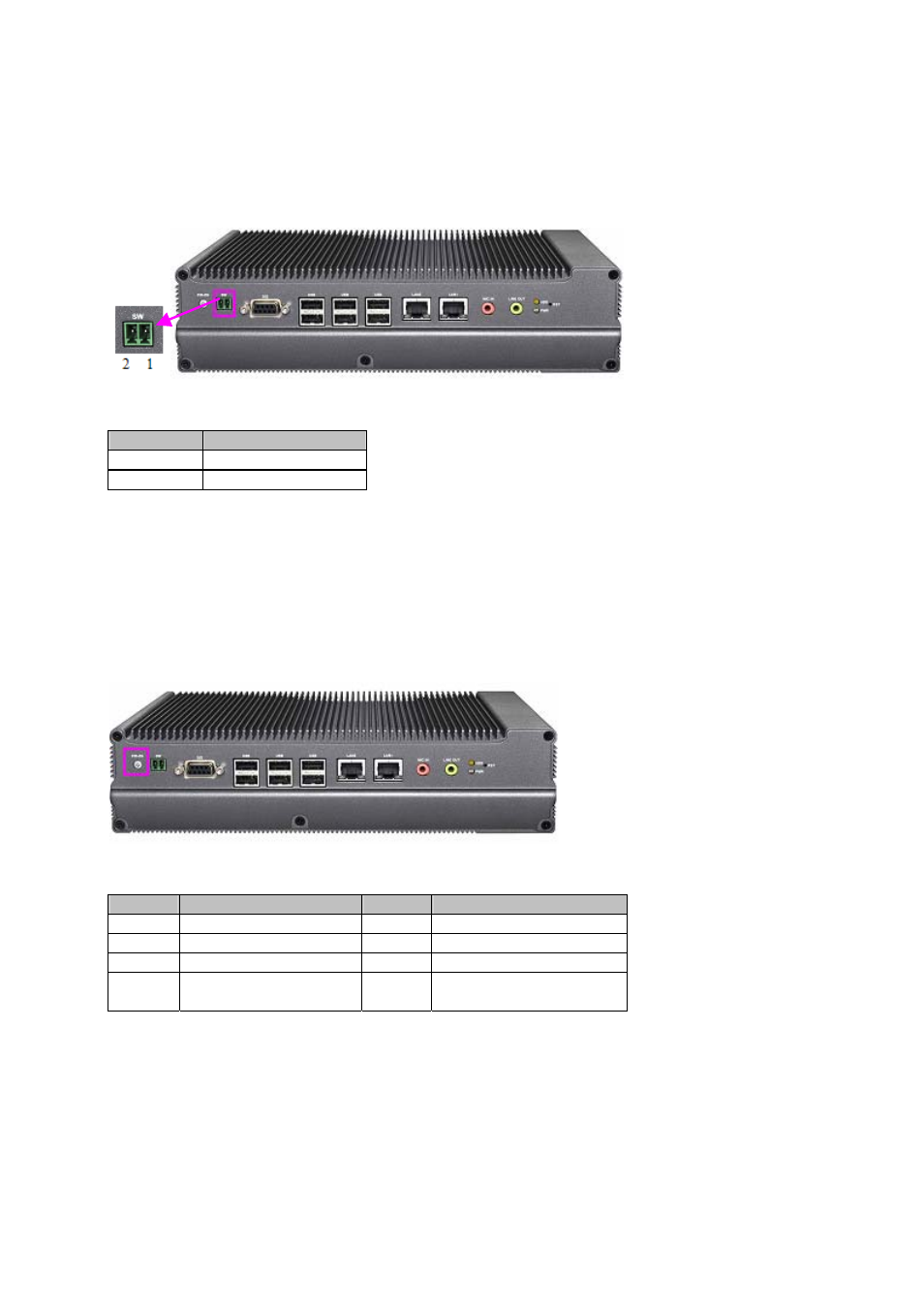25 psw1, 26 psbtn1, 25 sw connector (psw1) | 26 pw-on button (psbin1) | Lanner LEC-2010 User Manual | Page 40 / 65