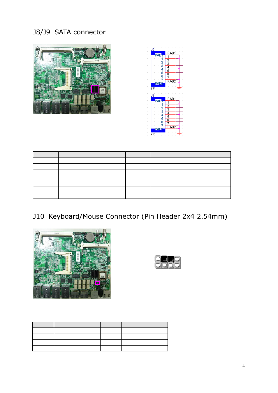 J8/j9, Sata connector | Lanner LEC-2026 User Manual | Page 14 / 67