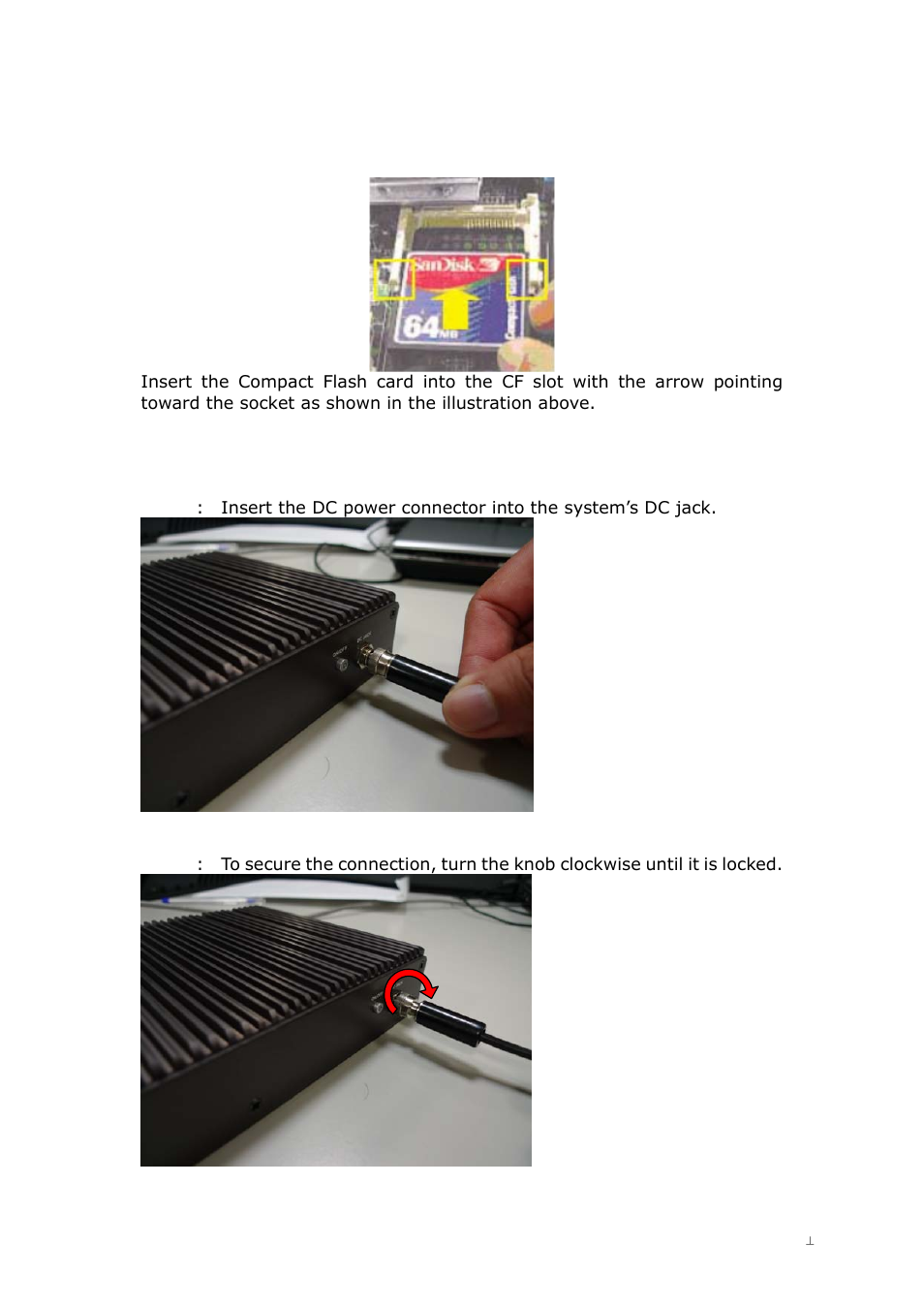 3 install the compact flash card, 4 install the power connector | Lanner LEC-2026 User Manual | Page 28 / 67