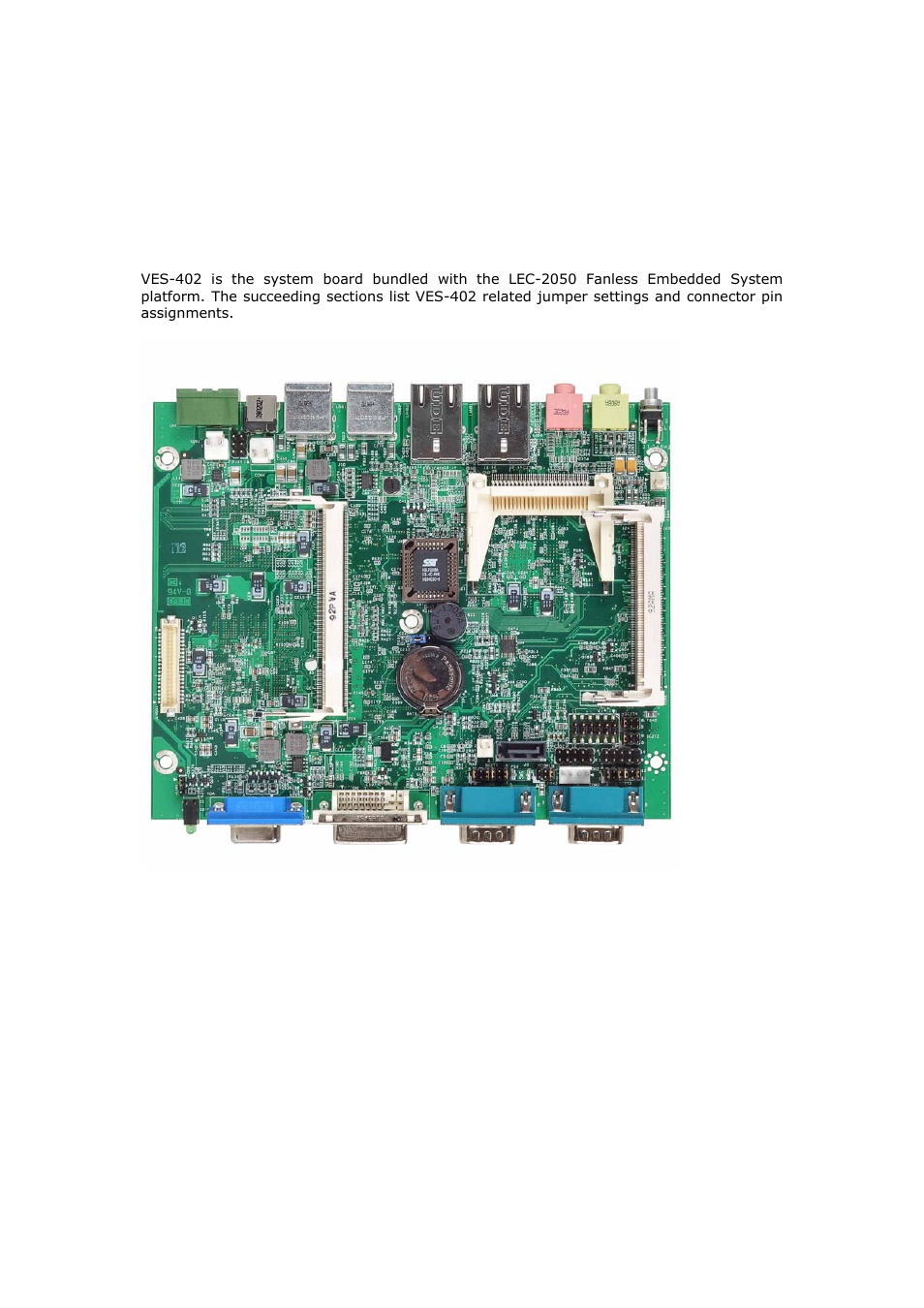 System components, 1 lec-2050(ves-402) system board | Lanner LEC-2050 User Manual | Page 11 / 38