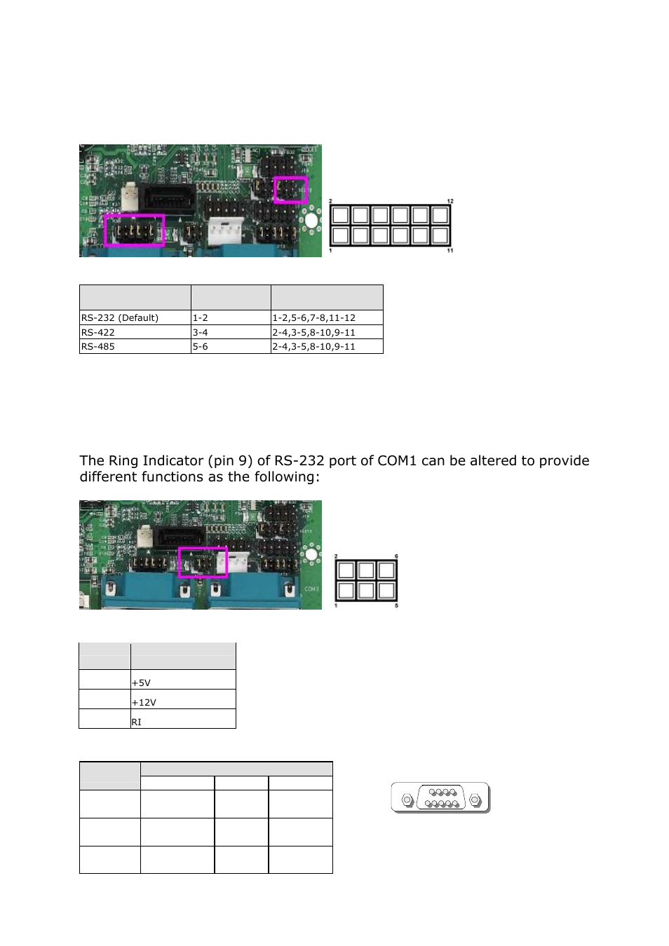 Com2 pin definition | Lanner LEC-2050 User Manual | Page 16 / 38