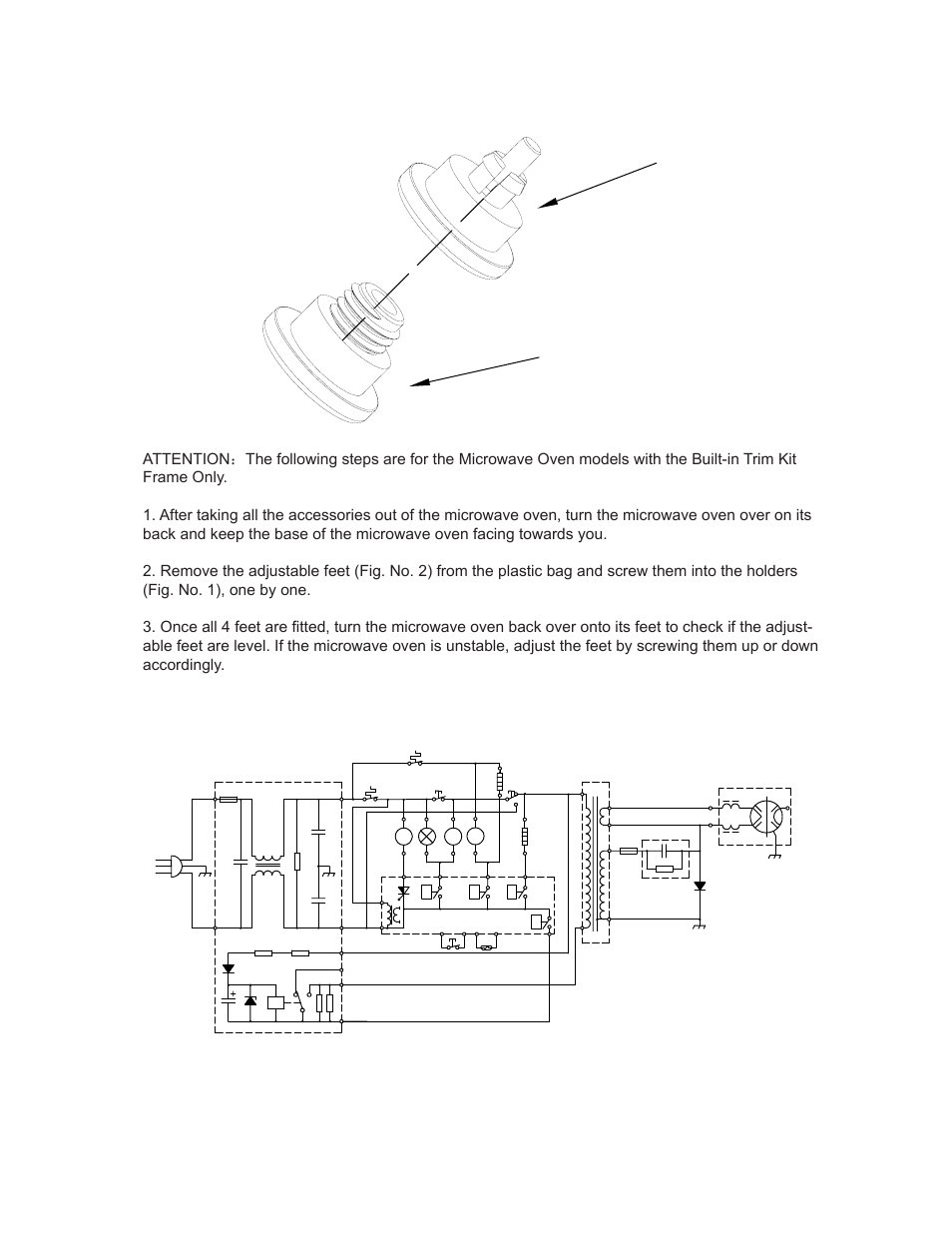 Door closed,cook off condition) | CDA MC41BL User Manual | Page 11 / 12