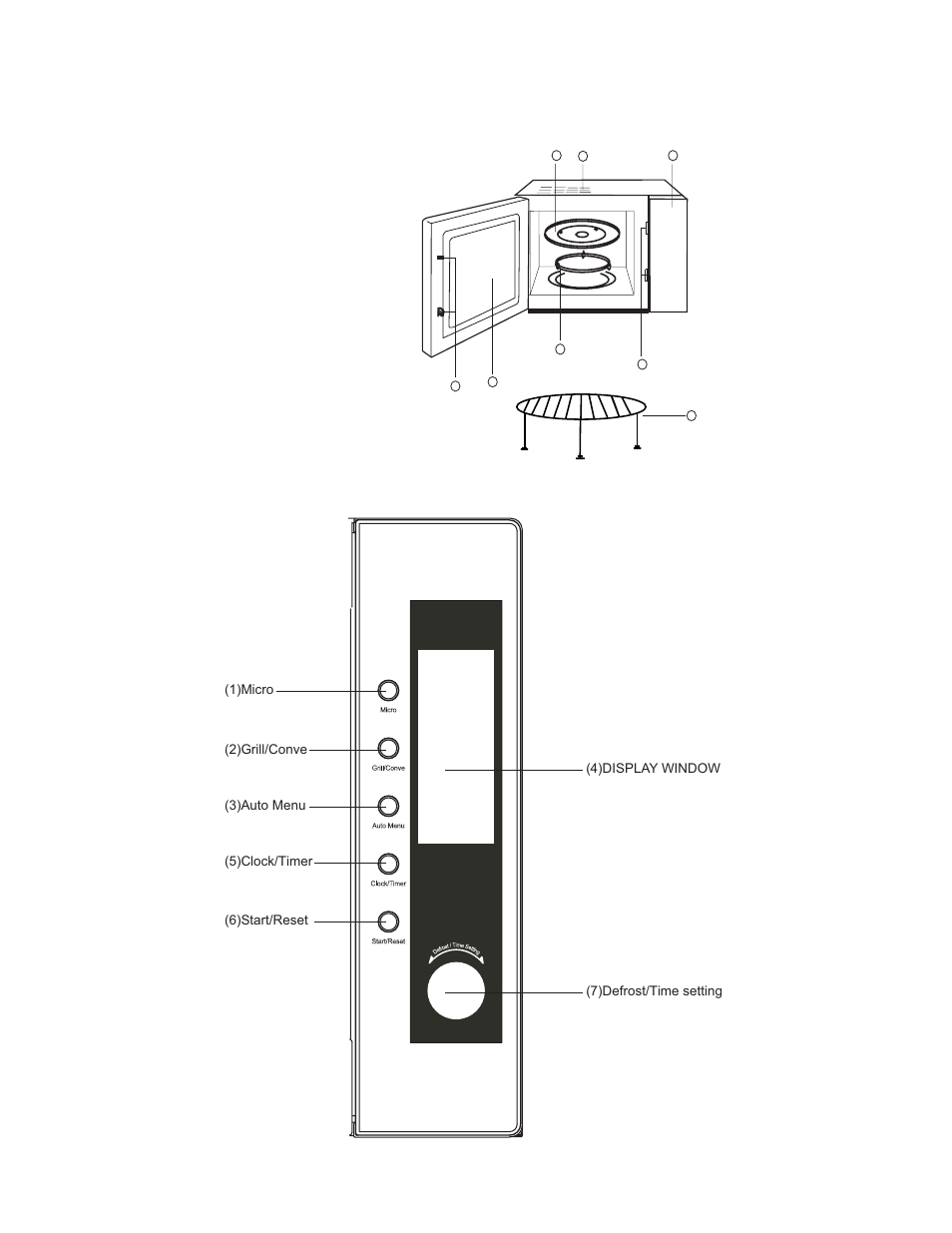 24 hour clock, Quick start, Manual cooking | Feature diagram | CDA MC41BL User Manual | Page 6 / 12