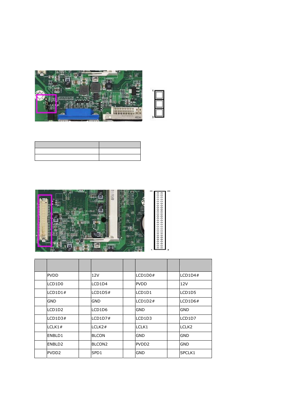 Jlcd1: lcd power jumper | Lanner LEC-7000 User Manual | Page 19 / 37