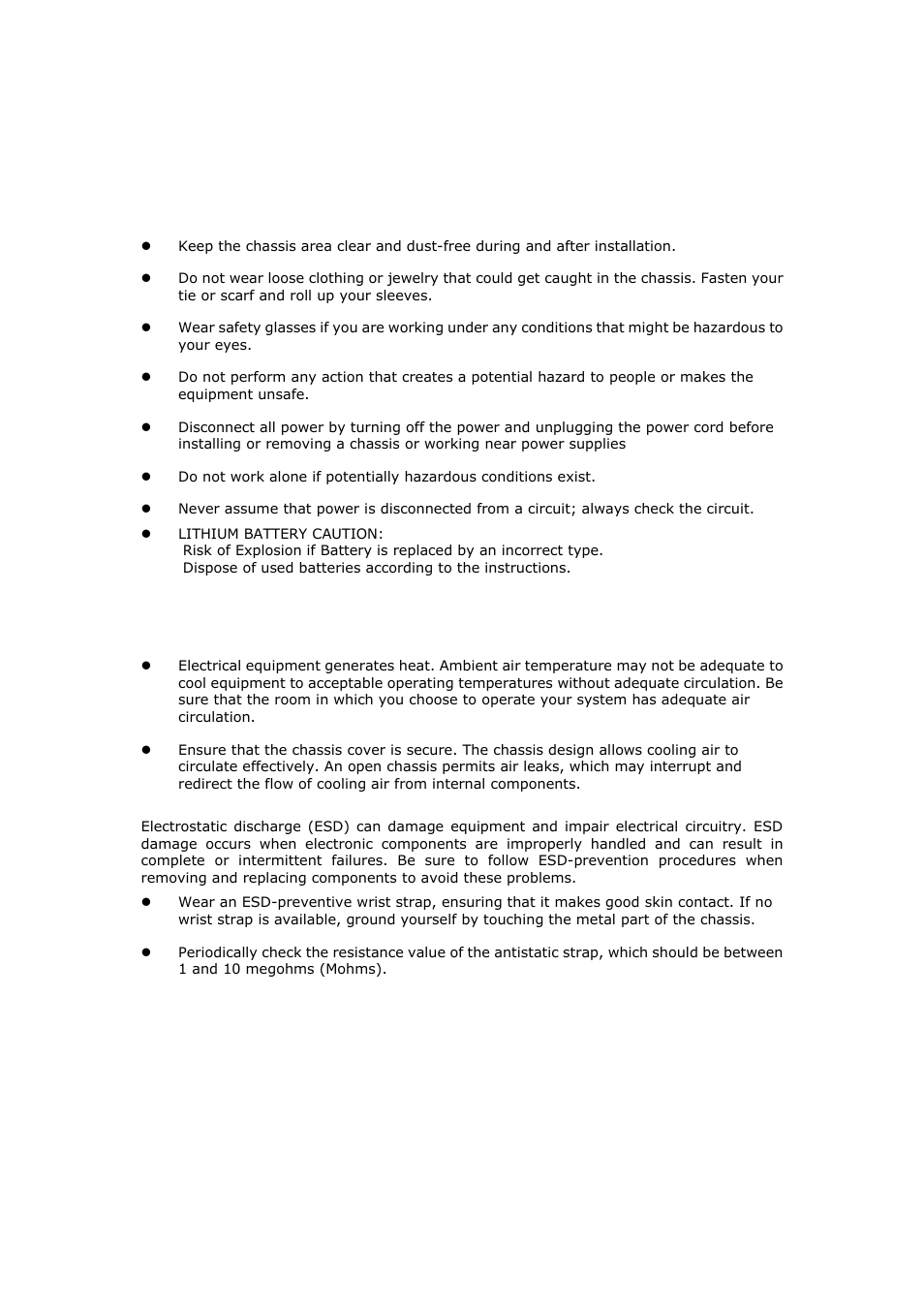 Safety guidelines, Follow these guidelines to ensure general safety, Operating safety | Lanner LEC-7000 User Manual | Page 3 / 37