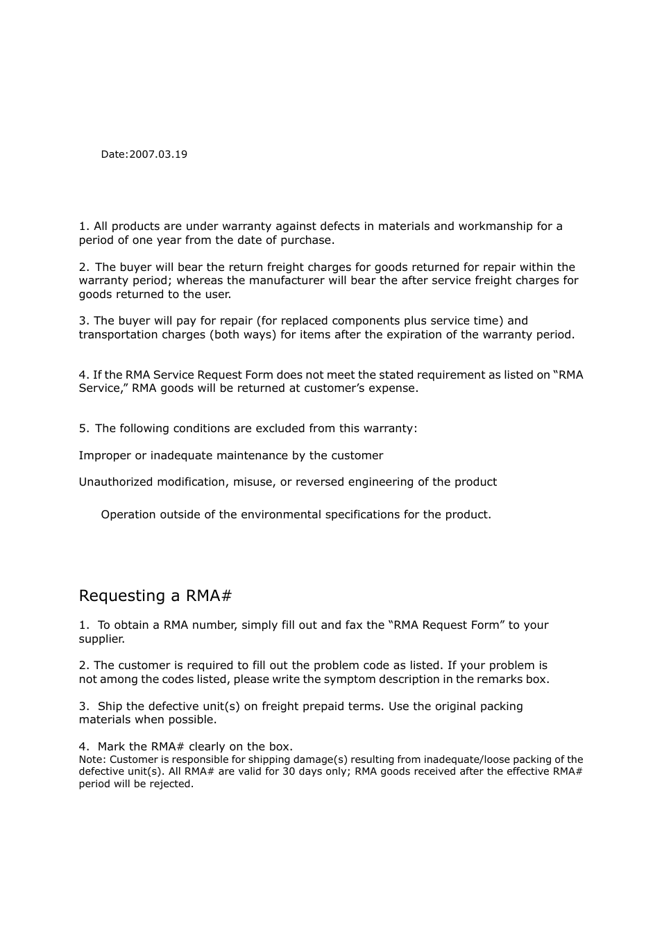 Terms and conditions, Warranty policy, Rma service requesting a rma | Lanner LEC-7000 User Manual | Page 36 / 37