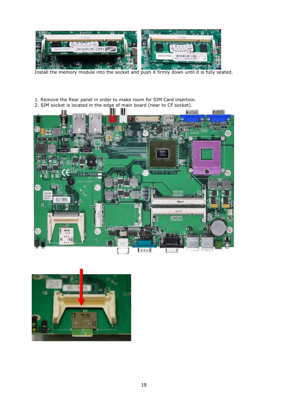 3 sim card installation | Lanner LEC-7900 User Manual | Page 20 / 36