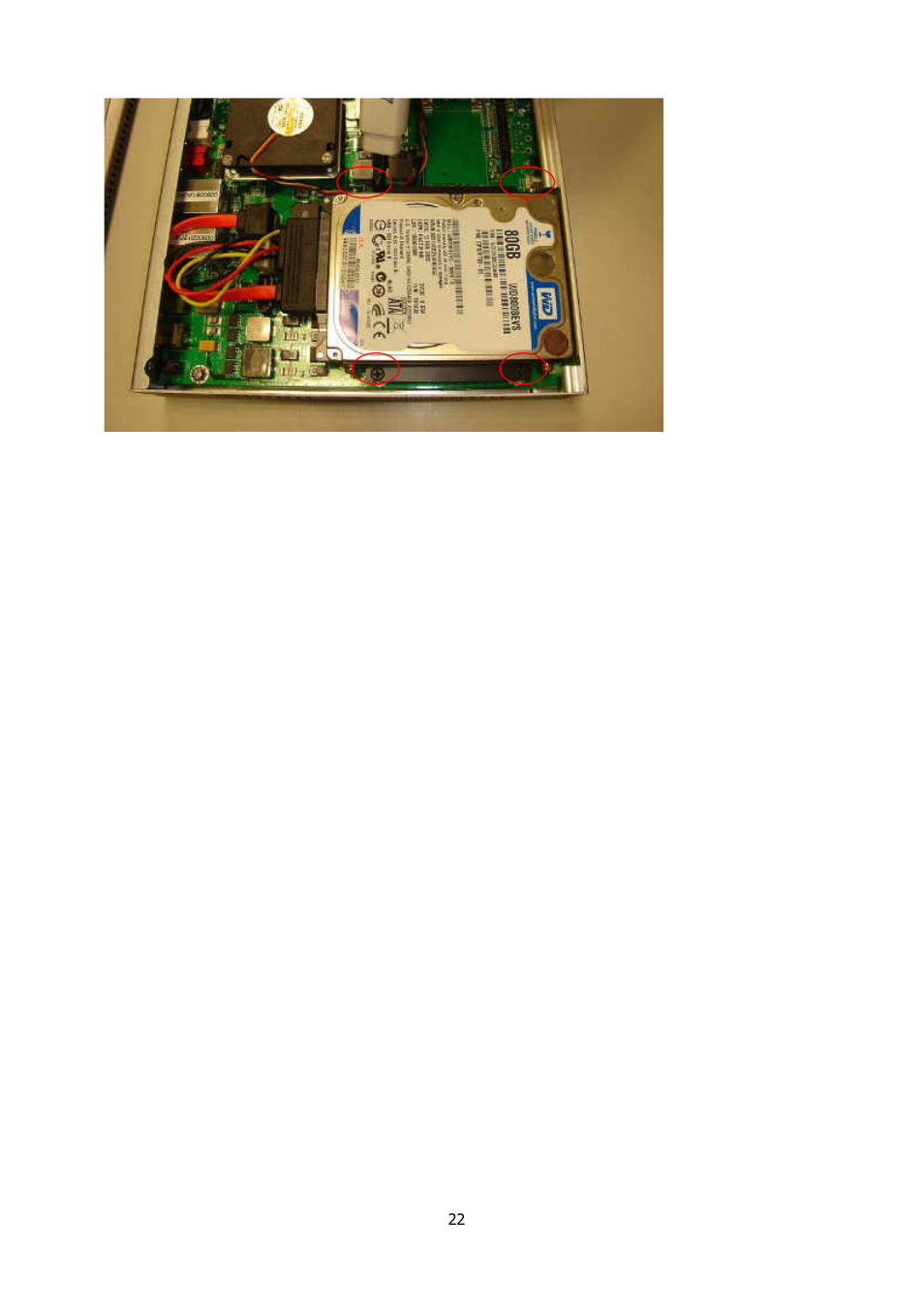 Secure with 4 screws from the mother board | Lanner LEC-7900 User Manual | Page 23 / 36