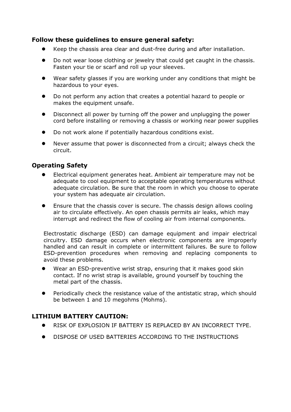 Safety guidelines | Lanner LEC-7900 User Manual | Page 3 / 36