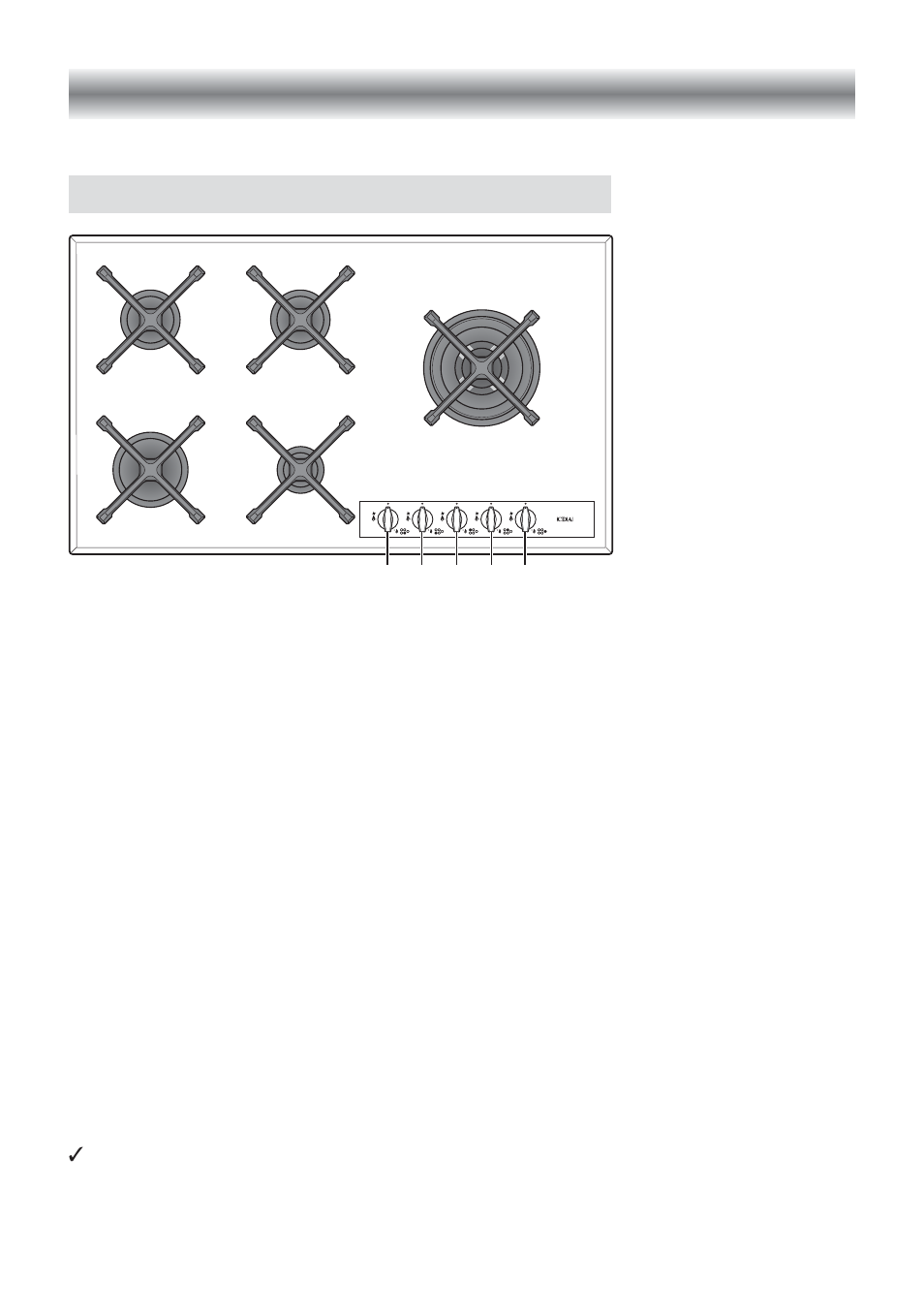 Model: hvg 95, Cooking points, Control panel | CDA HVG95 User Manual | Page 7 / 36